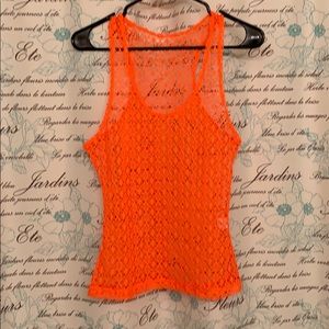 Neon Orange Knitted Top